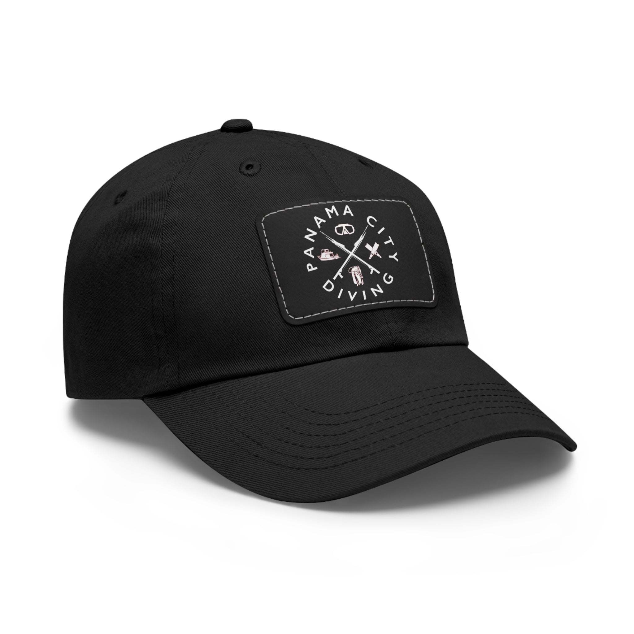 Panama City Diving Leather Patch Dad Hat
