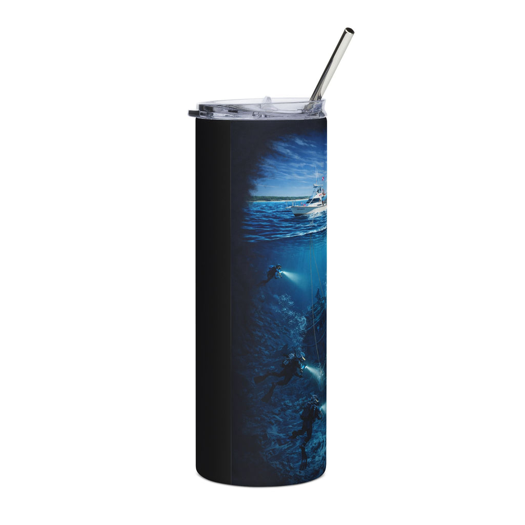 Sunken Ship Ocean Divers Scene Tumbler | 20oz Stainless Steel