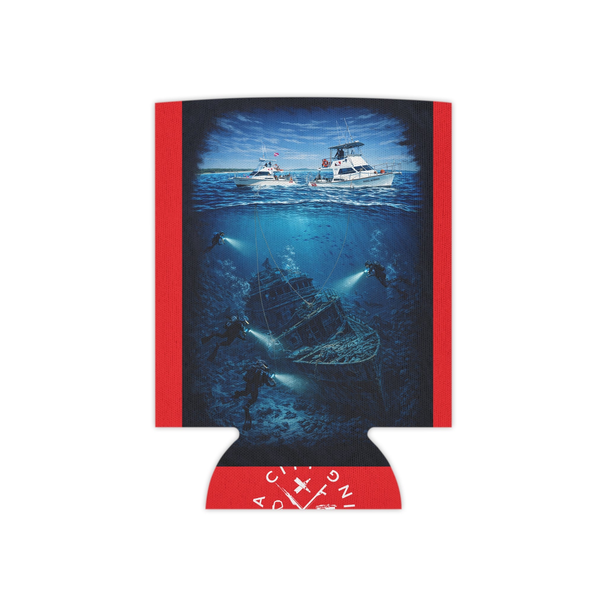 Panama City Diving Can Cooler | Koozie, Wreck Diving Design