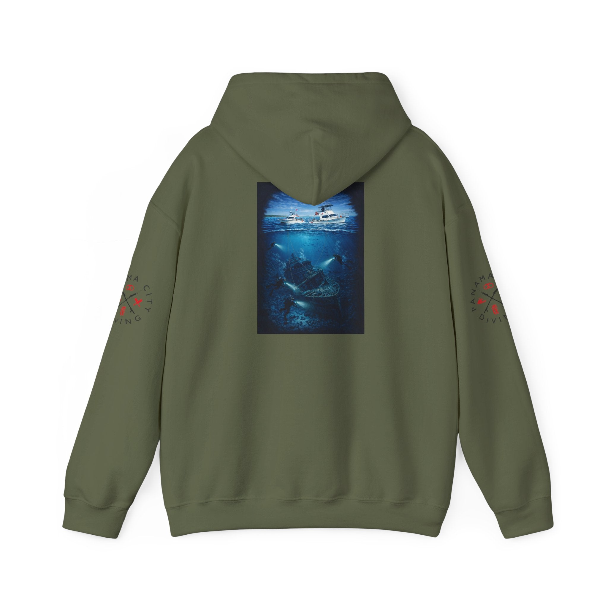 "Dive Team"  Heavy Blend™ Hooded Sweatshirt