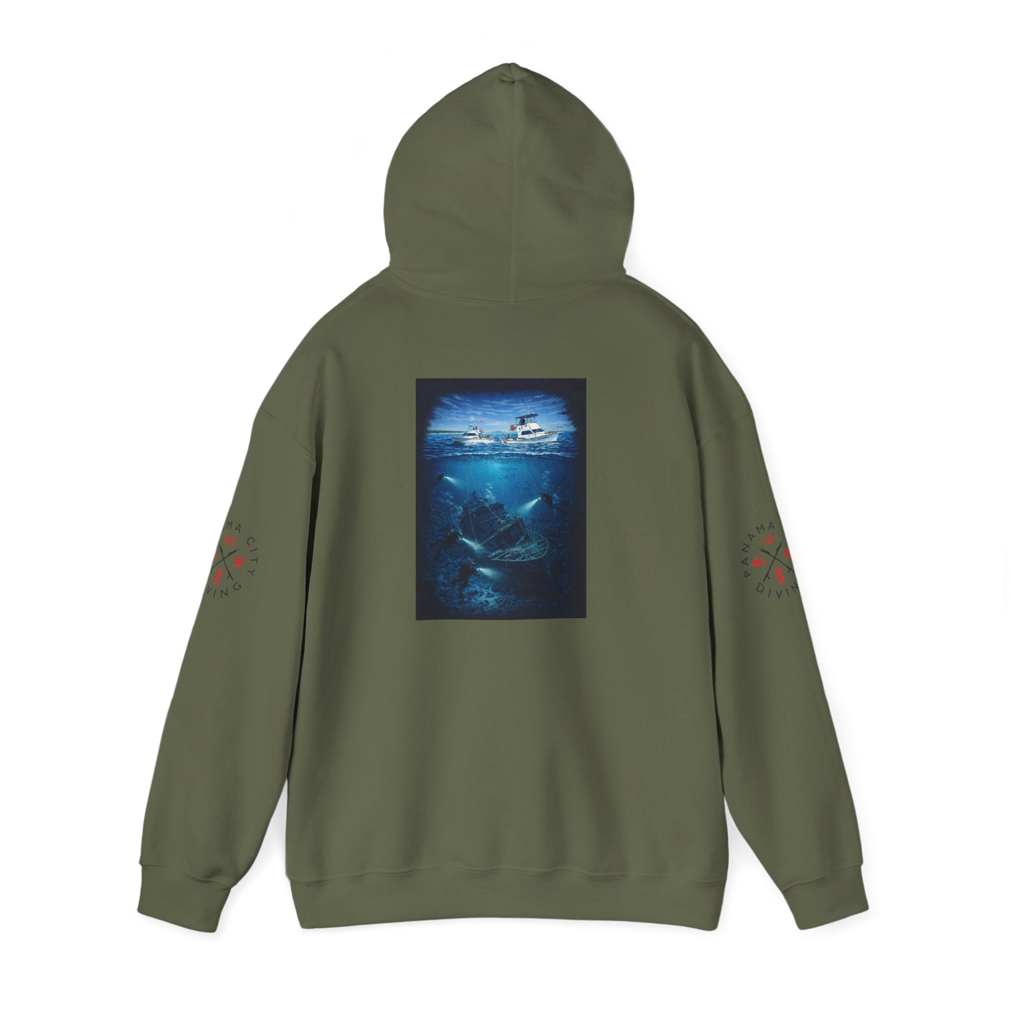 "Dive Team"  Heavy Blend™ Hooded Sweatshirt